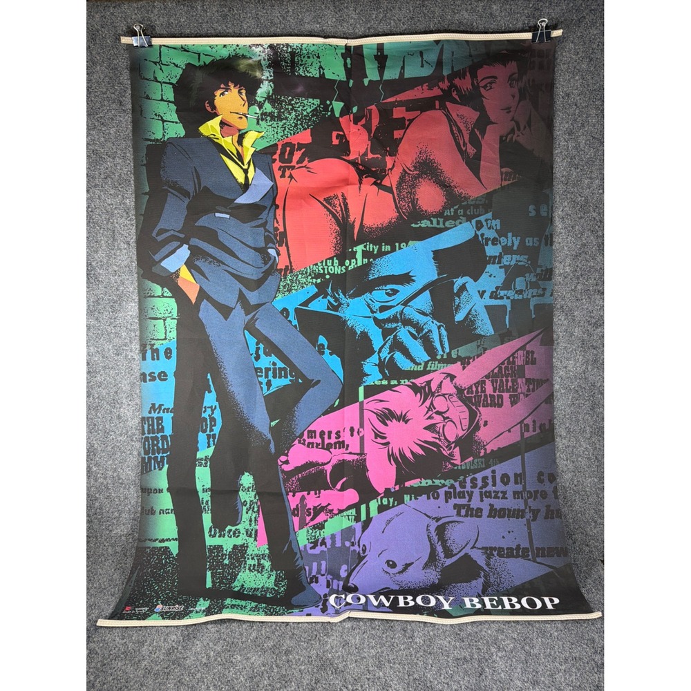 Vintage Cowboy Bebop Fabric Wall Scroll Poster Sunrise Anime‎ Spike Faye